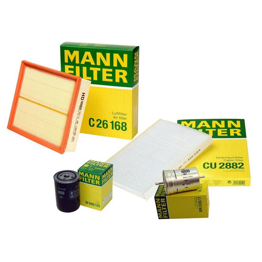 VW Air / Cabin Air / Fuel / Engine Oil Filter Kit 1H0819644B - MANN-FILTER 3739348KIT